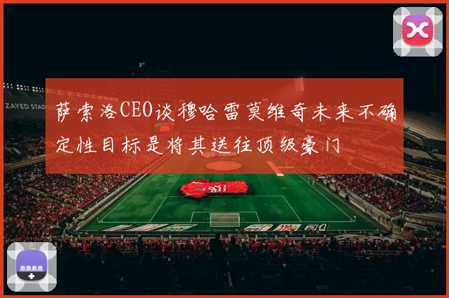 萨索洛CEO谈穆哈雷莫维奇未来不确定性目标是将其送往顶级豪门