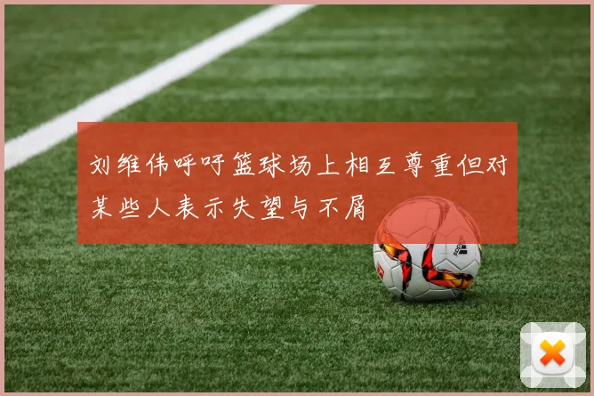 刘维伟呼吁篮球场上相互尊重但对某些人表示失望与不屑